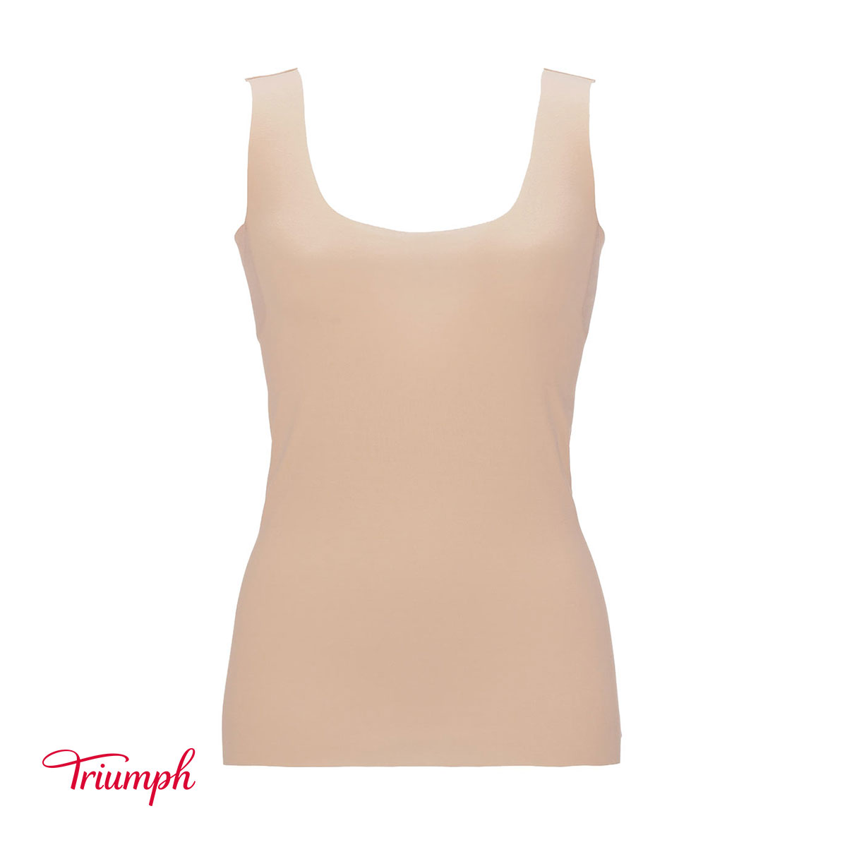 トリンプ Triumph 5040 タンクトップ 脇汗 汗取りパッド付き シームレス インナー レディース 薄手 接触冷感 吸水速乾(BE-ベージュ-M)