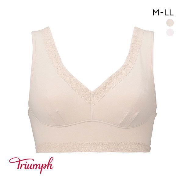 【メール便(10)】 トリンプ Triumph リラクシングブラ 5120 ブラジャー ノンワイヤー ハーフトップ M L LL 大きいサイズ 単品 【メール便(10)】 トリンプ Triumph リラクシングブラ 5120 ブラジャー ノンワイヤー ハーフトップ M L LL 大きいサイズ 単品