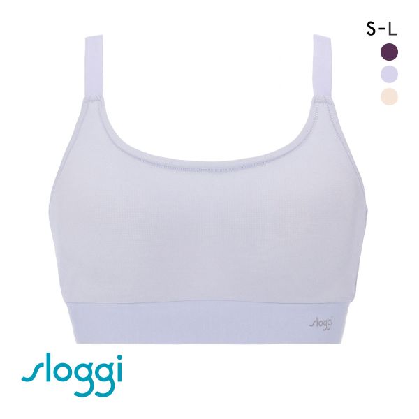 トリンプ Triumph スロギー sloggi GO Allround TOP カップ付き ハーフトップ ノンワイヤー ブラジャー S-L 単品  ワンサイズ