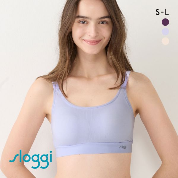 トリンプ Triumph スロギー sloggi GO Allround TOP カップ付き ハーフトップ ノンワイヤー ブラジャー S-L 単品  ワンサイズ