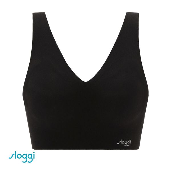 トリンプ Triumph G068 スロギー sloggi ZERO FEEL 綿混 Vネック ハーフトップ ノンワイヤー シームレス ML 単品