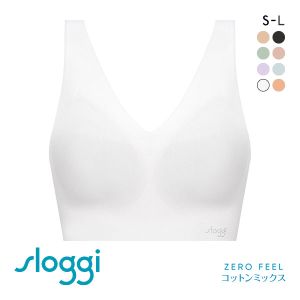 トリンプ Triumph G068 スロギー sloggi ZERO FEEL 綿混 Vネック ハーフトップ ノンワイヤー シームレス ML 単品
