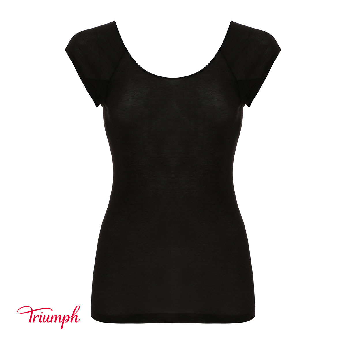 トリンプ Triumph TR5250 涼しいインナー 薄くて軽い フレンチ袖 トップス ML(CGY-チャコールグレー-M)