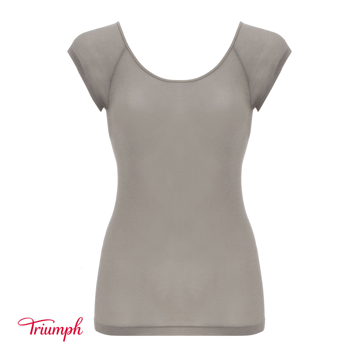 トリンプ Triumph TR5250 涼しいインナー 薄くて軽い フレンチ袖 トップス ML(GY-グレー-M)