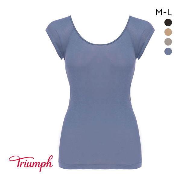 トリンプ Triumph TR5250 涼しいインナー 薄くて軽い フレンチ袖 トップス ML