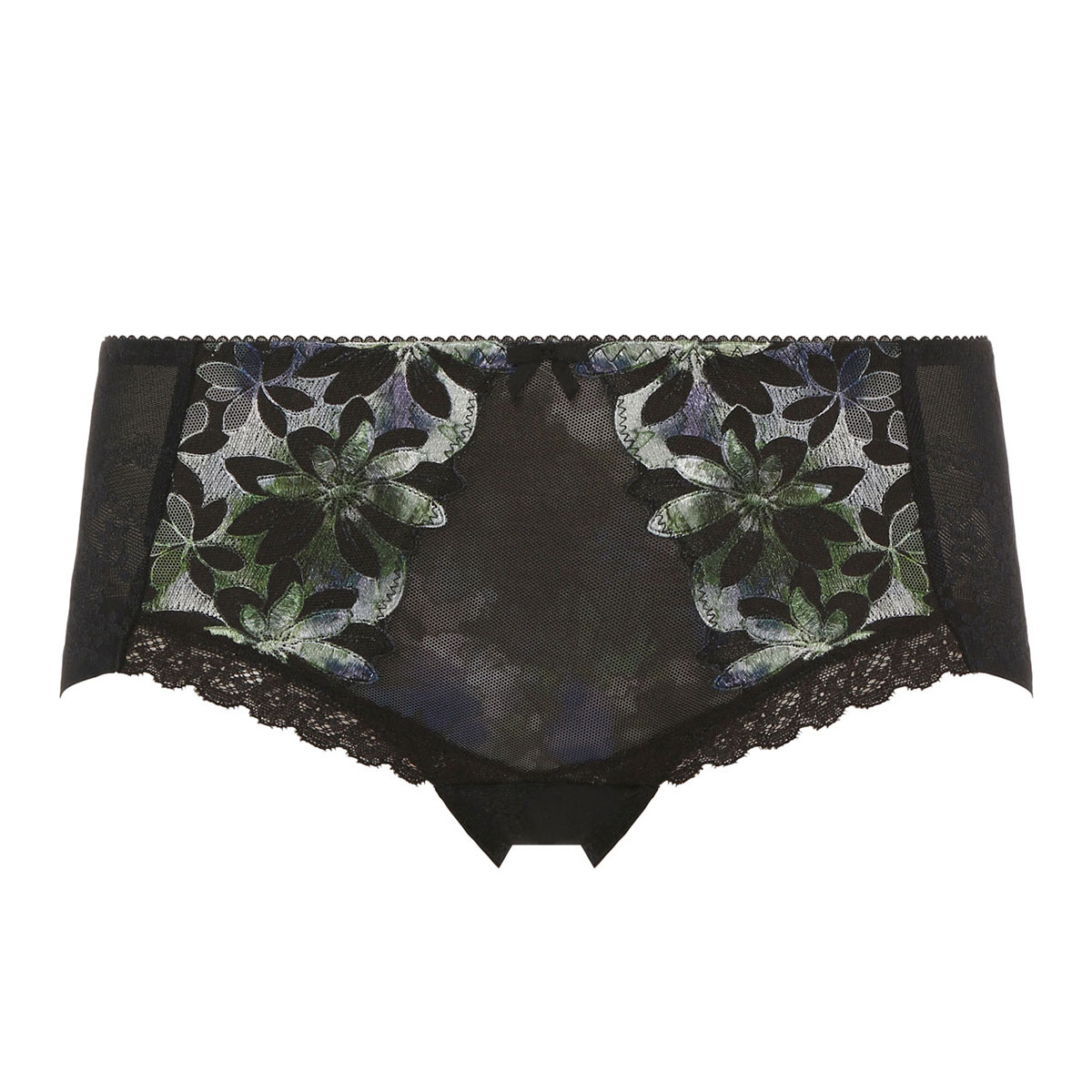 トリンプ Triumph TR544 天使のブラ スリムライン 極上ライト ショーツ ヒップハング ヘム 単品(BK-ブラック-M)