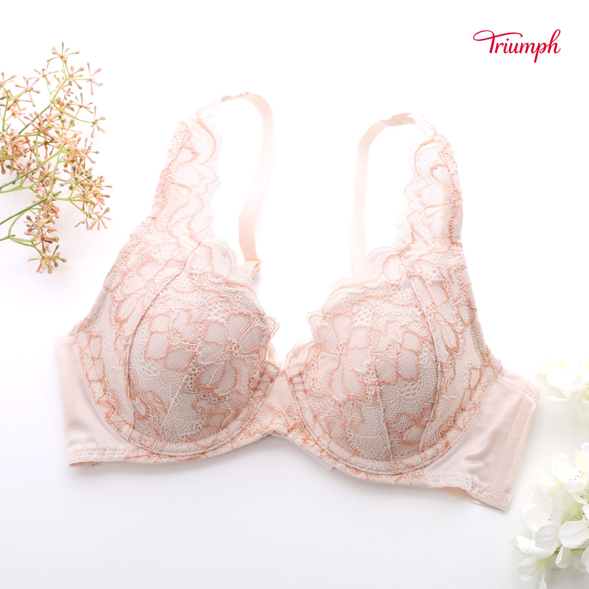 トリンプ Triumph TR562 恋するブラ ブラジャー ABC 単品(LOR-薄オレンジ-A70)