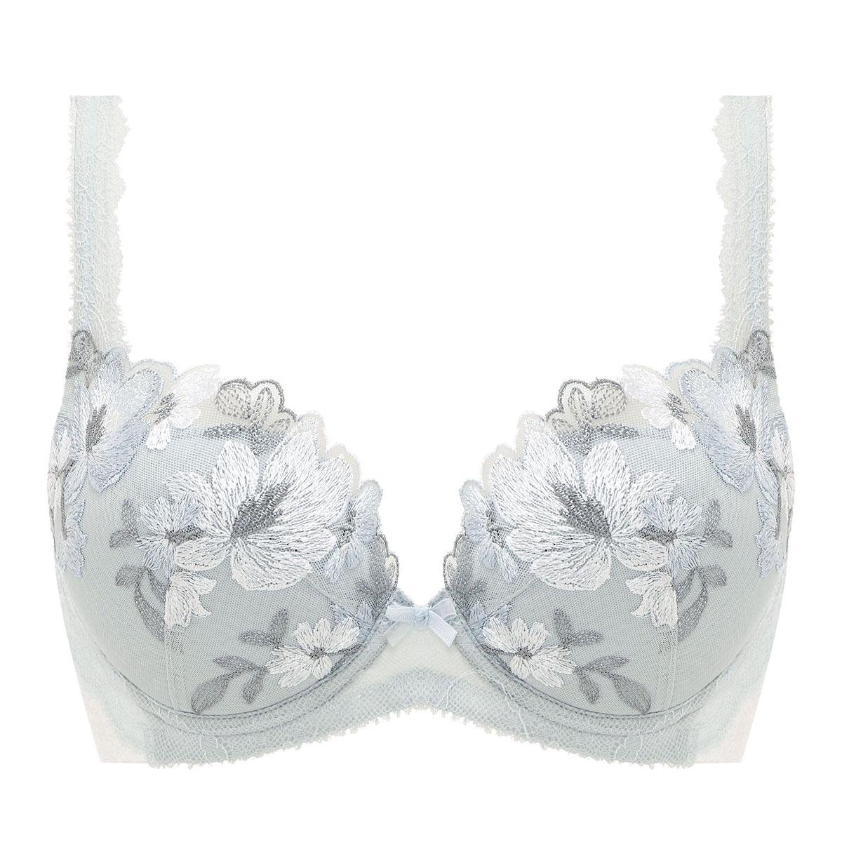 トリンプ Triumph ストーリー TR559 バックスムース ブラジャー 脇高 BC 単品 大きいサイズ(BU-ブルー-B75)