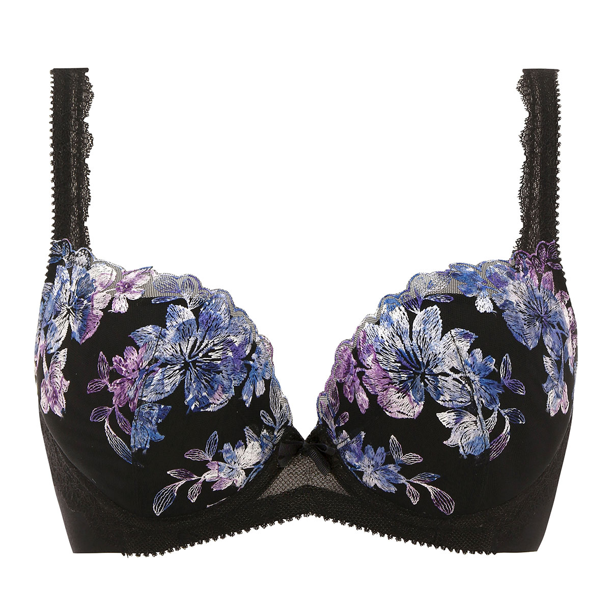 トリンプ Triumph ストーリー TR559 バックスムース ブラジャー 脇高 BC 単品 大きいサイズ(BK-ブラック-B75)