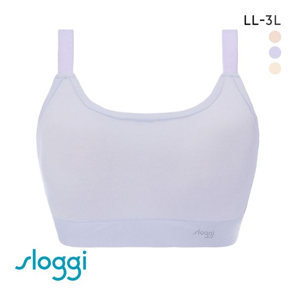 トリンプ Triumph スロギー sloggi GO Allround TOP カップ付き ハーフトップ ノンワイヤー ブラジャー LL-3L 単品 ワンサイズ