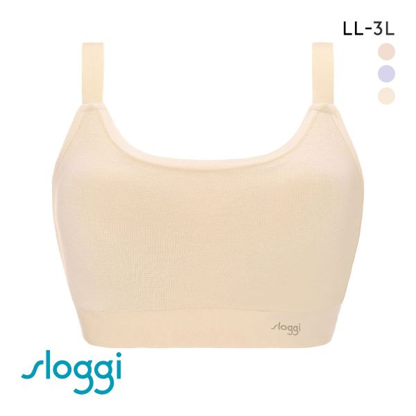 トリンプ Triumph スロギー sloggi GO Allround TOP カップ付き ハーフトップ ノンワイヤー ブラジャー LL-3L 単品 ワンサイズ