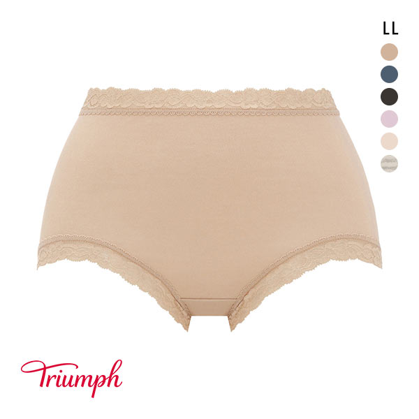 トリンプ Triumph TR7120 SO NATURAL ショーツ はきこみ深め 綿混 LL 単品