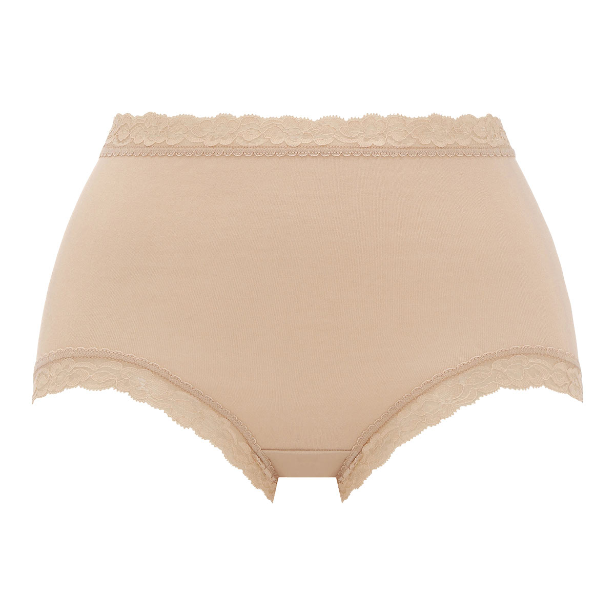 トリンプ Triumph TR7120 SO NATURAL ショーツ はきこみ深め 綿混 ML 単品(BE-ベージュ-M)