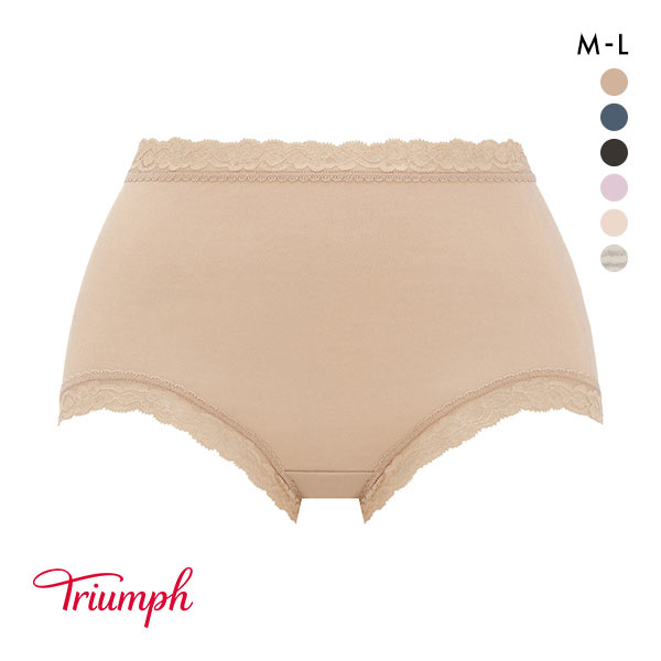トリンプ Triumph TR7120 SO NATURAL ショーツ はきこみ深め 綿混 ML 単品