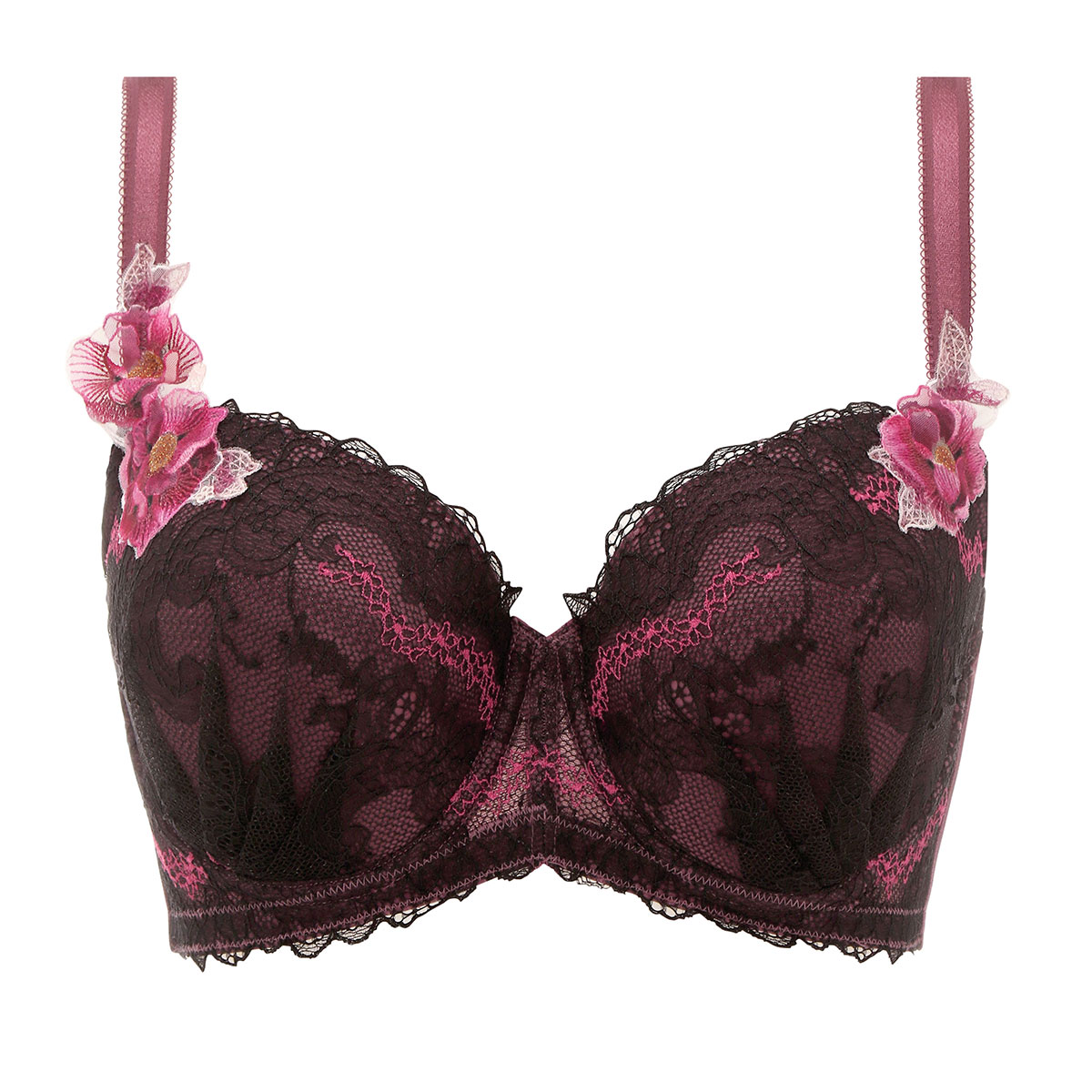 トリンプ Triumph TR0094 プレミアムデザイン レッドレーベル ブラジャー 大きいサイズ GH 単品(BK-ブラック-G65)