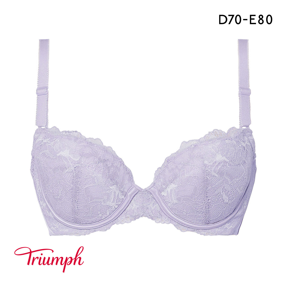 トリンプ ストーリー TR557 肩甲骨サポート ブラジャー DE Triumph(LC-ライラック-D70)