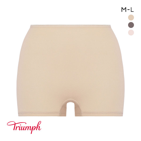 トリンプ Triumph TR7910 SO FREE リブ ショーツ ボーイレングス 1分丈 深め ML 単品　コットン 綿100％