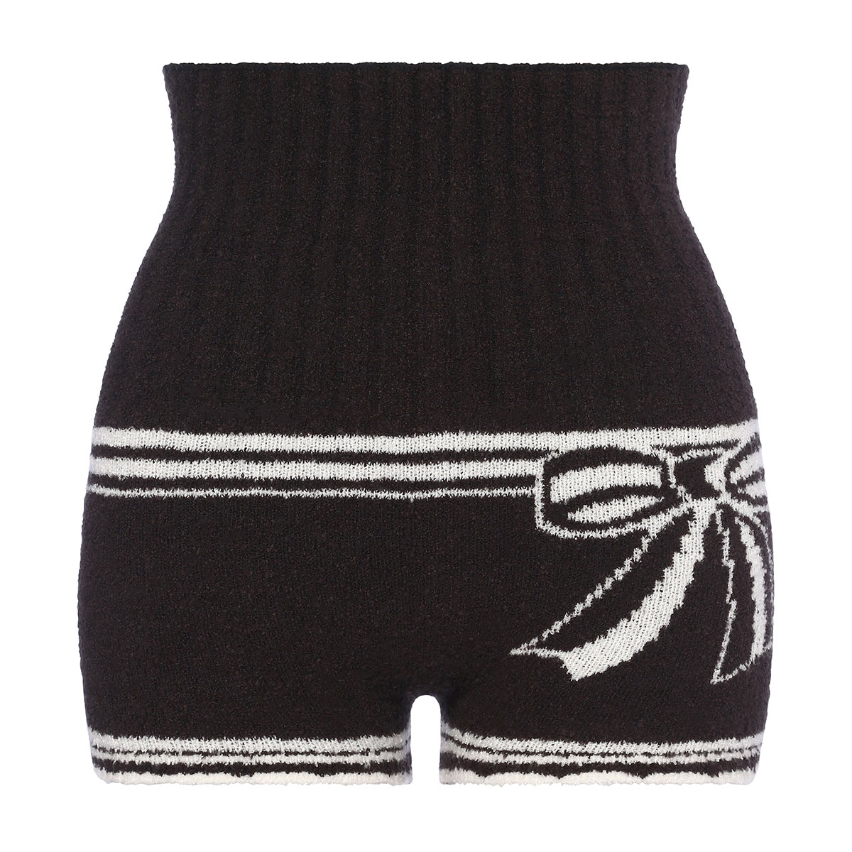 トリンプ Triumph スロギー sloggi G079 腹巻き付きニットパンツ 1分丈 あったか ふわふわ ボトム(BK-ブラック-M-LL)