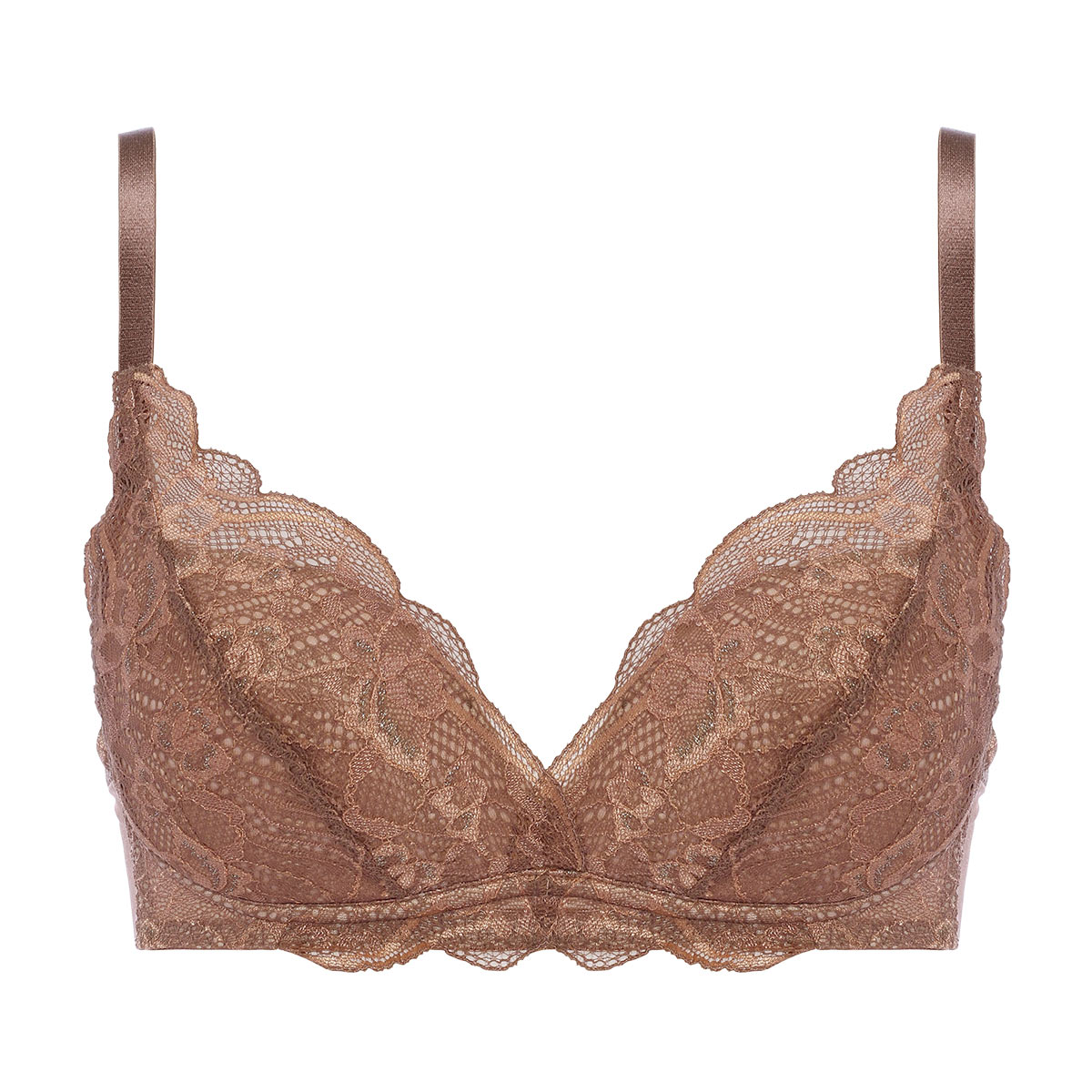 トリンプ Triumph TR581 天使のブラ スリムライン ノンワイヤー ブラジャー B 単品(CFL-カフェオレ-B70)