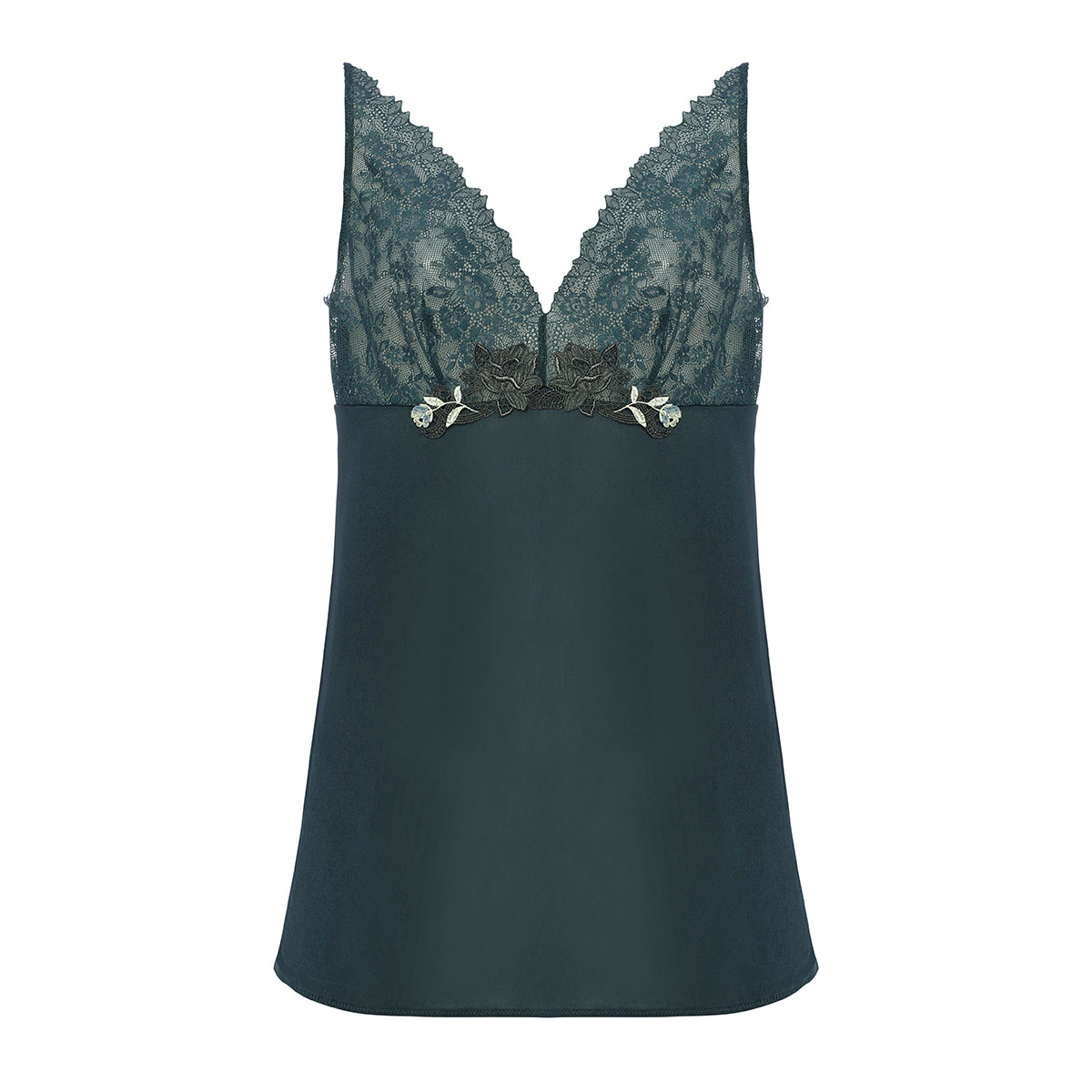 トリンプ Triumph TR0104 レッドレーベル バイ トリンプ キャミソール インナー ランジェリー 80-90(DGR-濃グリーン-80)