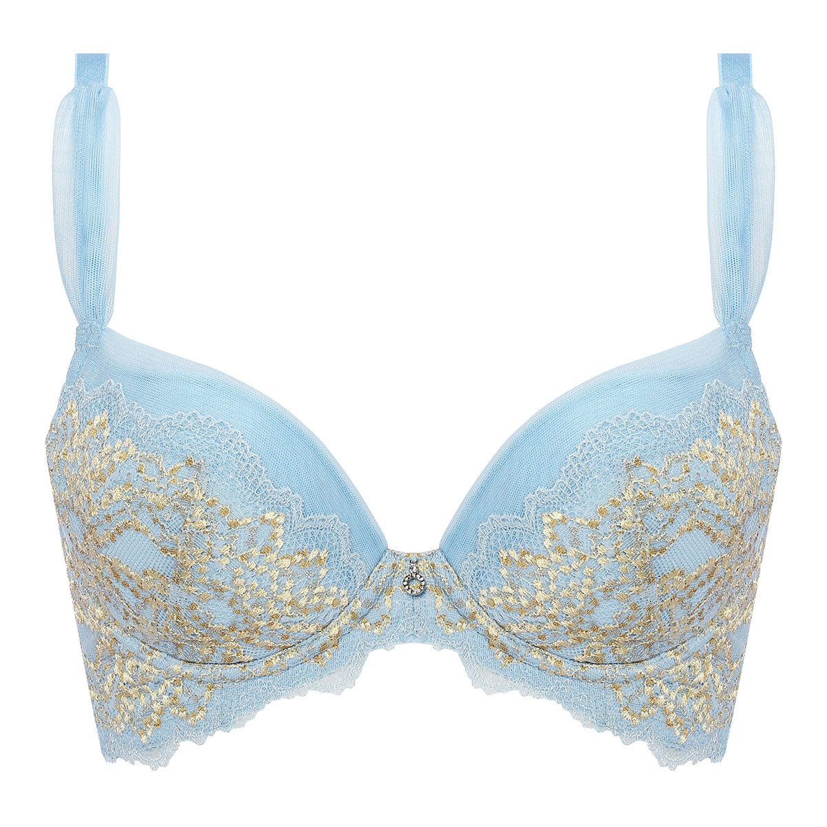 トリンプ Triumph TR0103 プレミアム レッドレーベル ヨセアゲハ ブラジャー BC 単品(BU-ブルー-B70)