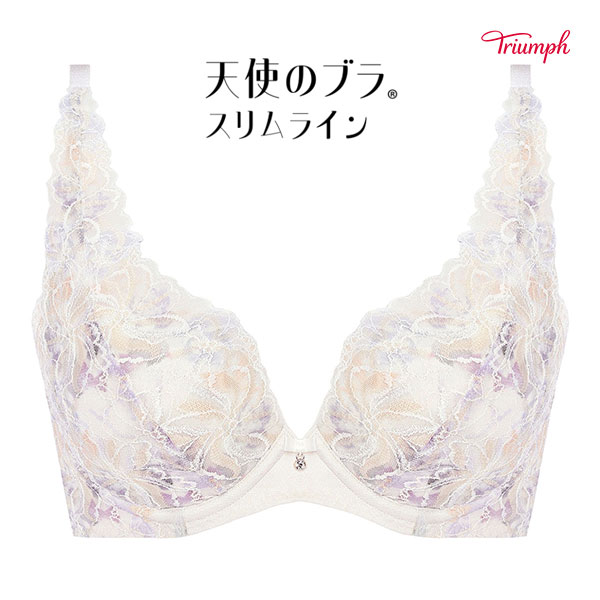 トリンプ Triumph TR582-2 天使のブラ スリムライン ブラジャー DEF 単品(SL-シルバー-D65)