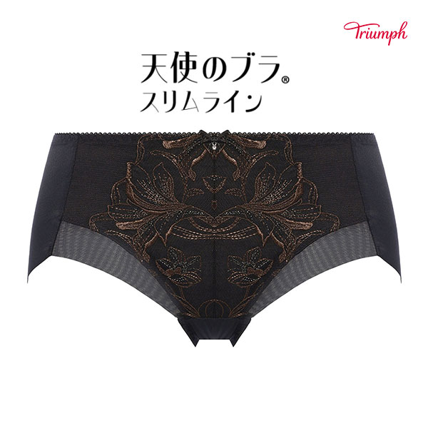トリンプ Triumph TR584 天使のブラ スリムライン ショーツ ボーイレングス ML 単品(BK-ブラック-M)