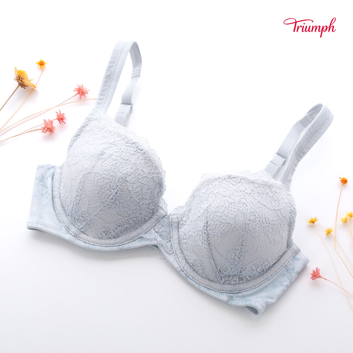 トリンプ Triumph TR593 恋するブラ ブラジャー ABC 単品(LBU-薄ブルー-A70)