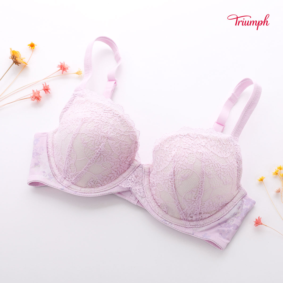 トリンプ Triumph TR593 恋するブラ ブラジャー DE 単品(PU-パープル-D65)