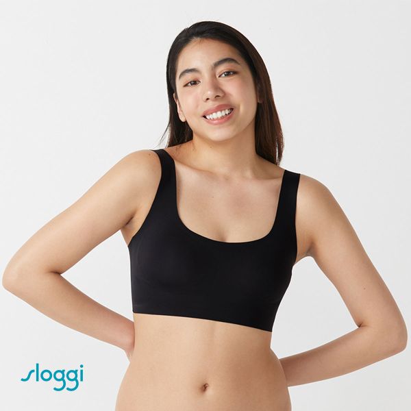 トリンプ Triumph スロギー sloggi ZERO FEEL TOP ブラジャー ノンワイヤー ハーフトップ LL ゼロフィール シームレス ベーシック 単品