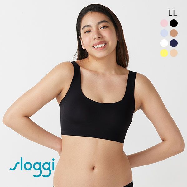 トリンプ Triumph スロギー sloggi ZERO FEEL TOP ブラジャー ノンワイヤー ハーフトップ LL ゼロフィール シームレス ベーシック 単品