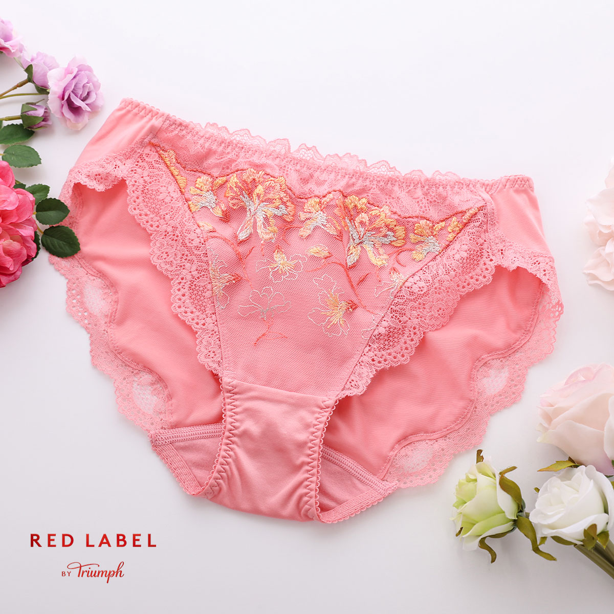 トリンプ Triumph TR0109 レッドレーベル バイ トリンプ ショーツ スタンダード レギュラー ML 単品(PI-ピンク-M)