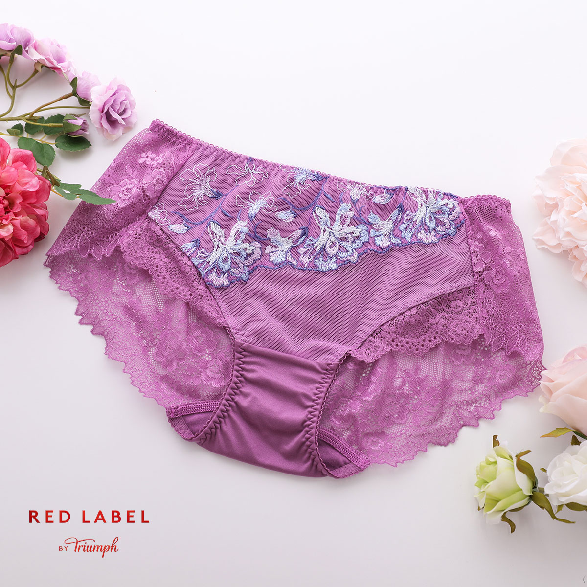 トリンプ Triumph TR0109 レッドレーベル バイ トリンプ ショーツ ボーイズレングス ヒップハング ヘム ML 単品(LV-ラベンダー-M)
