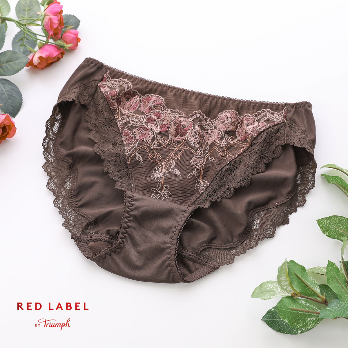 トリンプ Triumph TR0111 レッドレーベル バイ トリンプ レギュラーショーツ スタンダード ショーツ ノーマル ML 単品(BR-ブラウン-M)