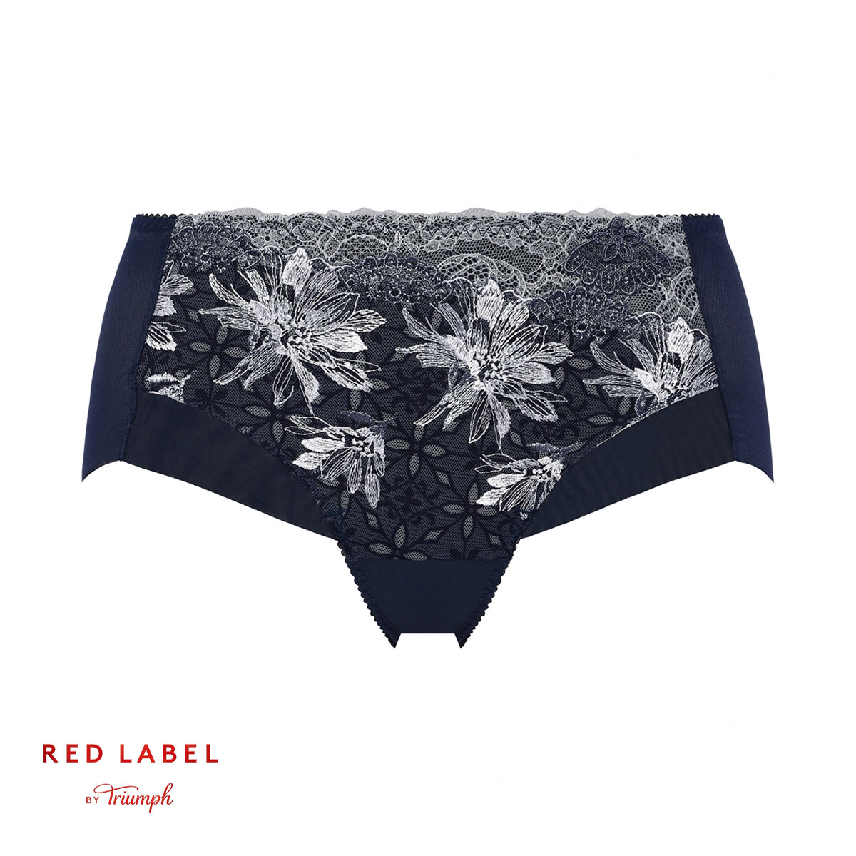 トリンプ Triumph TR0112 レッドレーベル バイ トリンプ 天使のブラ スリムライン ショーツ ボーイズレングス ヒップハング ヘム 単品(NV-ネイビー-M)
