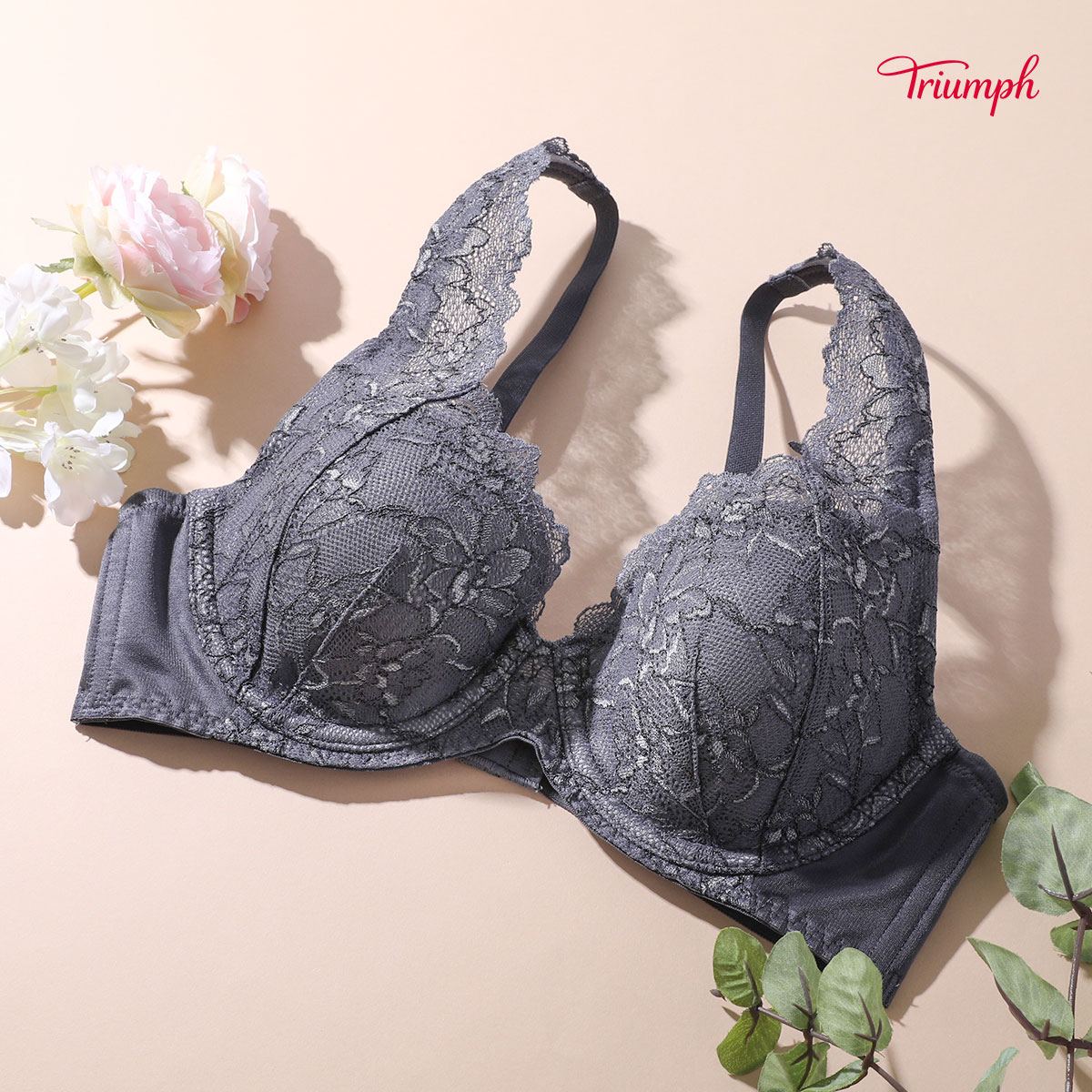 トリンプ Triumph TR612 恋するブラ ブラジャー DE 単品(GY-グレー-D65)