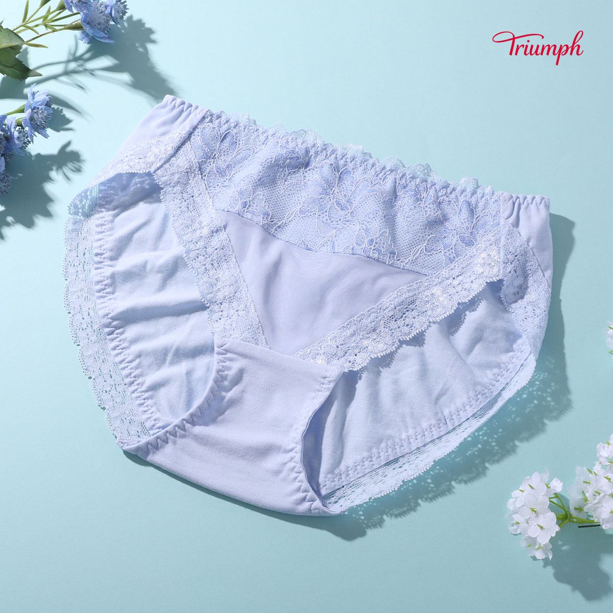 トリンプ Triumph TR612 恋するブラ ショーツ スタンダード レギュラー ノーマル ML 単品(BU-ブルー-M)