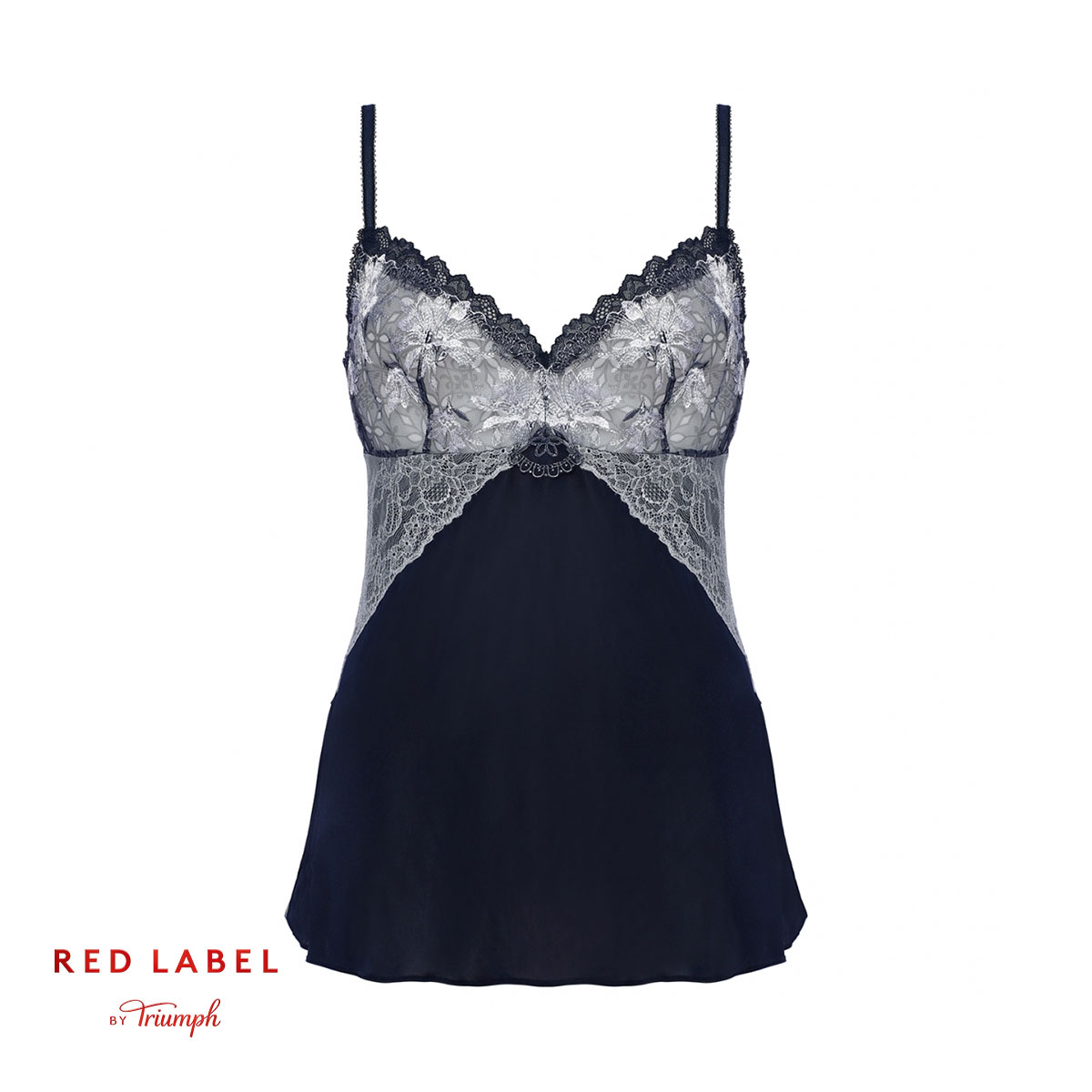 トリンプ Triumph TR0112 レッドレーベル バイ トリンプ 天使のブラ スリムライン スリップ インナー ランジェリー 80-90(NV-ネイビー-80)