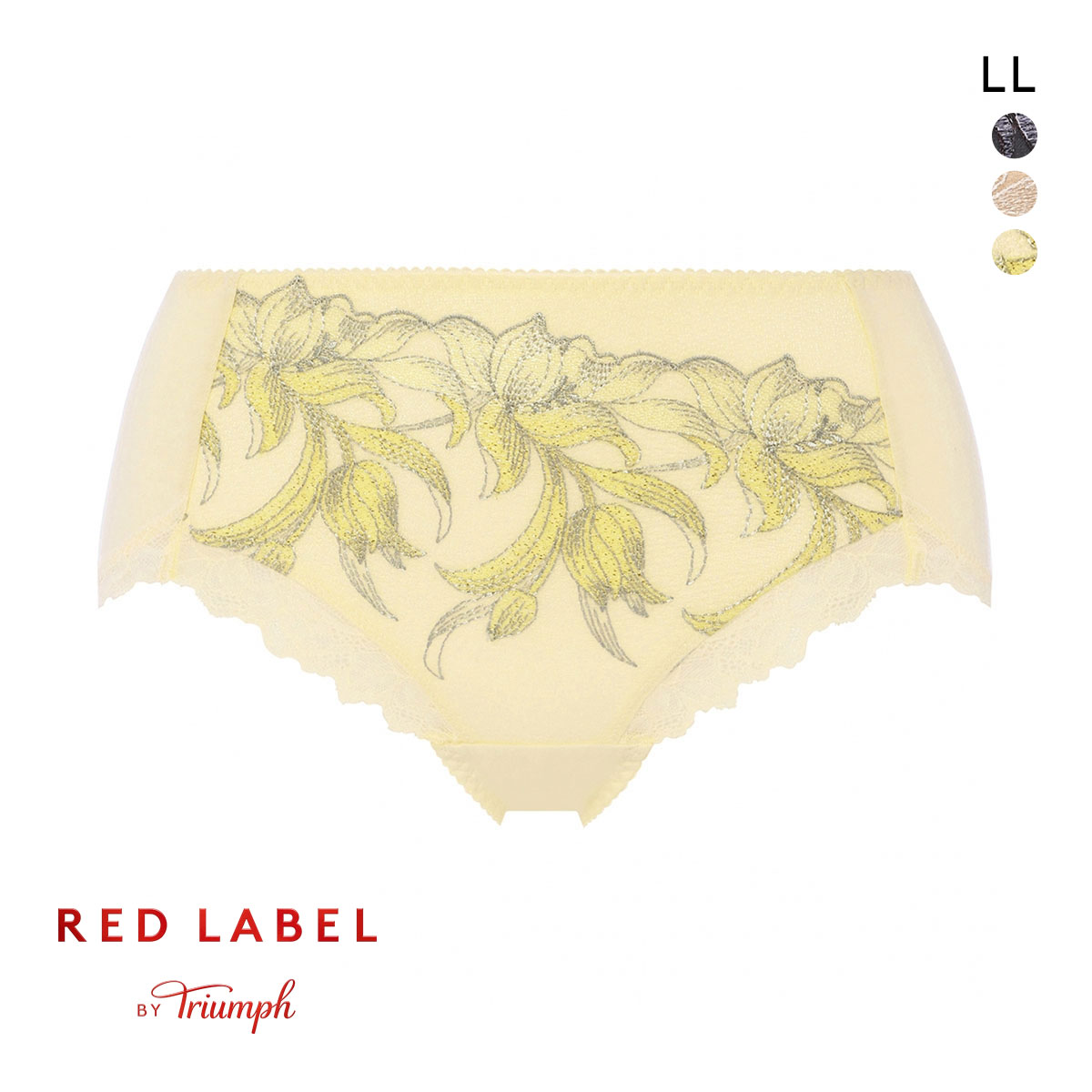 トリンプ Triumph TR0113 レッドレーベル バイ トリンプ ヨセアゲハ はきこみ深め ショーツ スタンダード ミディ LL 単品(CR-クリーム-LL)