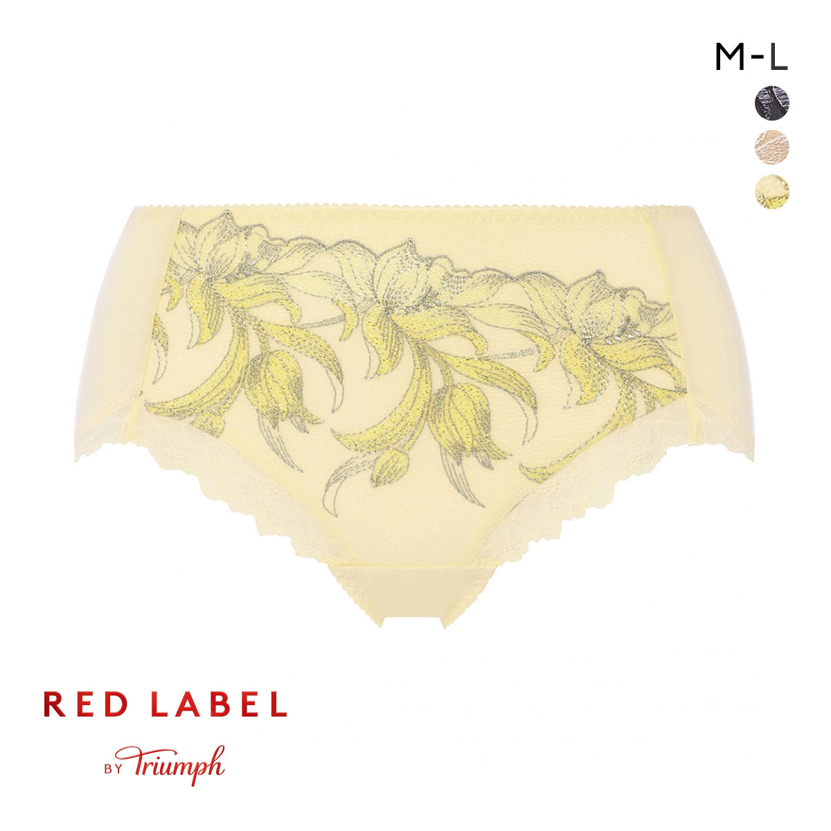 トリンプ Triumph TR0113 レッドレーベル バイ トリンプ ヨセアゲハ はきこみ深め ショーツ スタンダード ミディ ML 単品(CR-クリーム-M)