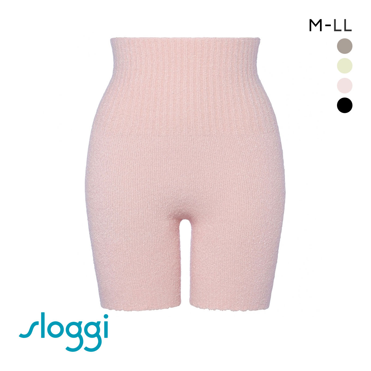 トリンプ Triumph スロギー sloggi G067 腹巻付きニットパンツ ゼロ フィール ニット ホイップタッチ 二分丈 ボトムス(RO-ローズ-M-LL)