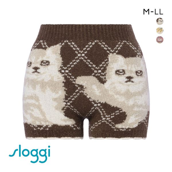 トリンプ Triumph スロギー sloggi G089 ニットパンツ 1分丈 毛パン“ほっ”とあったか ニット柄パンツ あったか ふわふわ ボトム