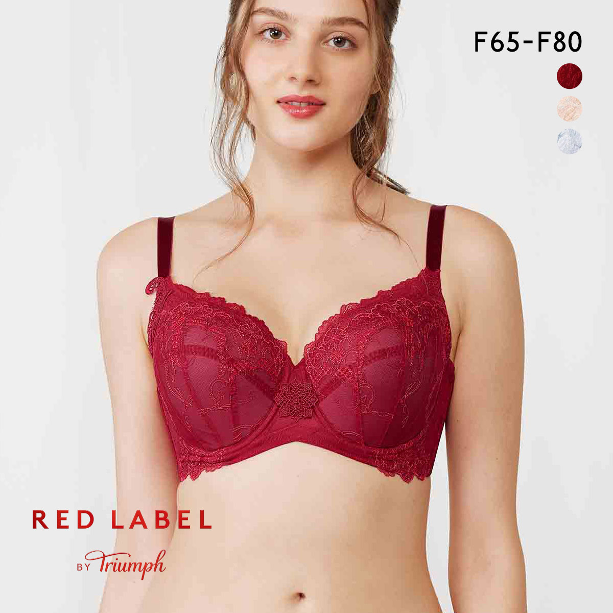 トリンプ TR0114 レッドレーベル バイ トリンプ ブラジャー 3/4カップ F 大きいサイズ Triumph(RE-レッド-F65)