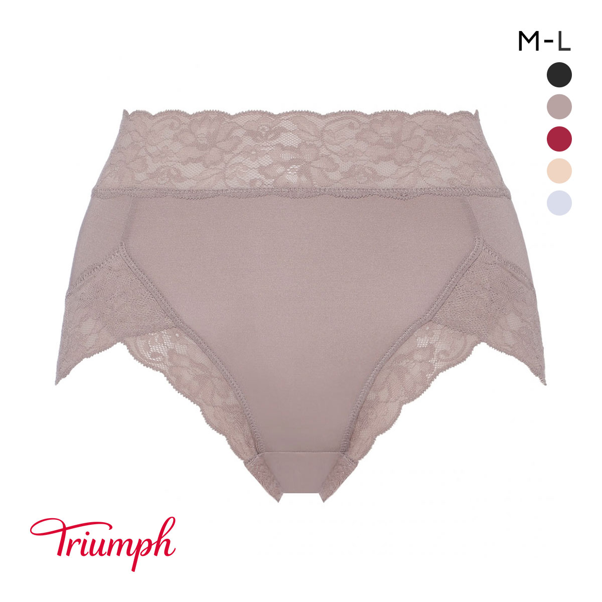 トリンプ SO SOFT TR7230 はき込み深め ショーツ ハイウエスト ML Triumph(BR-ブラウン-M)