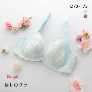 トリンプ TR631 癒しのブラ ブラジャー DEF Triumph ブルー グレー