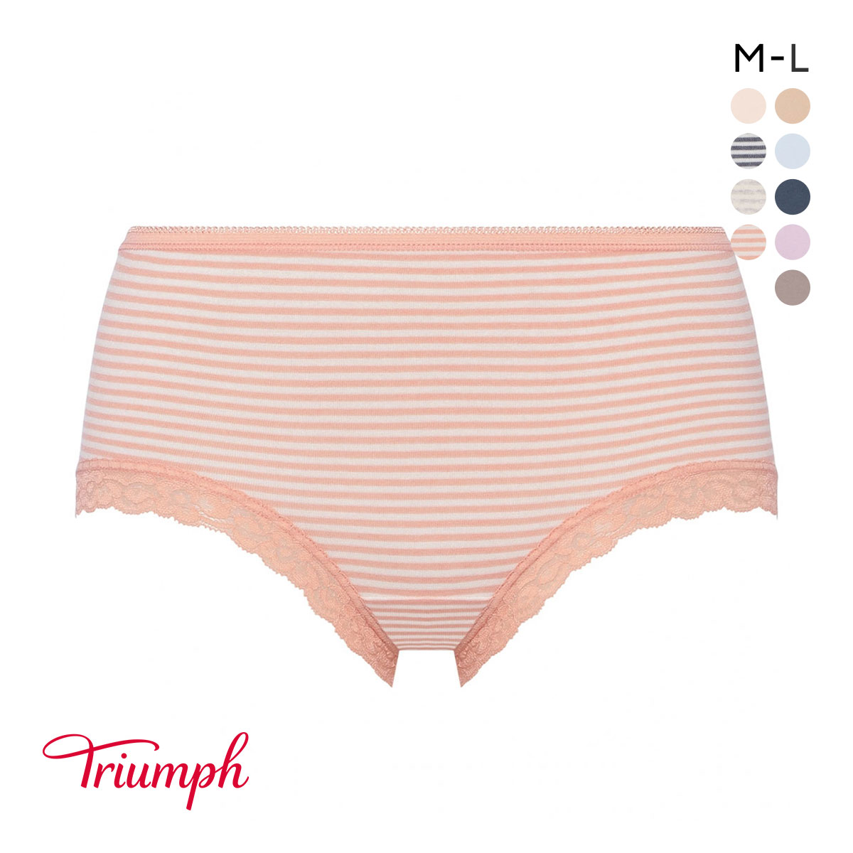 トリンプ TR7120 SO NATURAL ショーツ ボーイレングス 綿混 深め ML Triumph(OP-オレンジピンク-M)