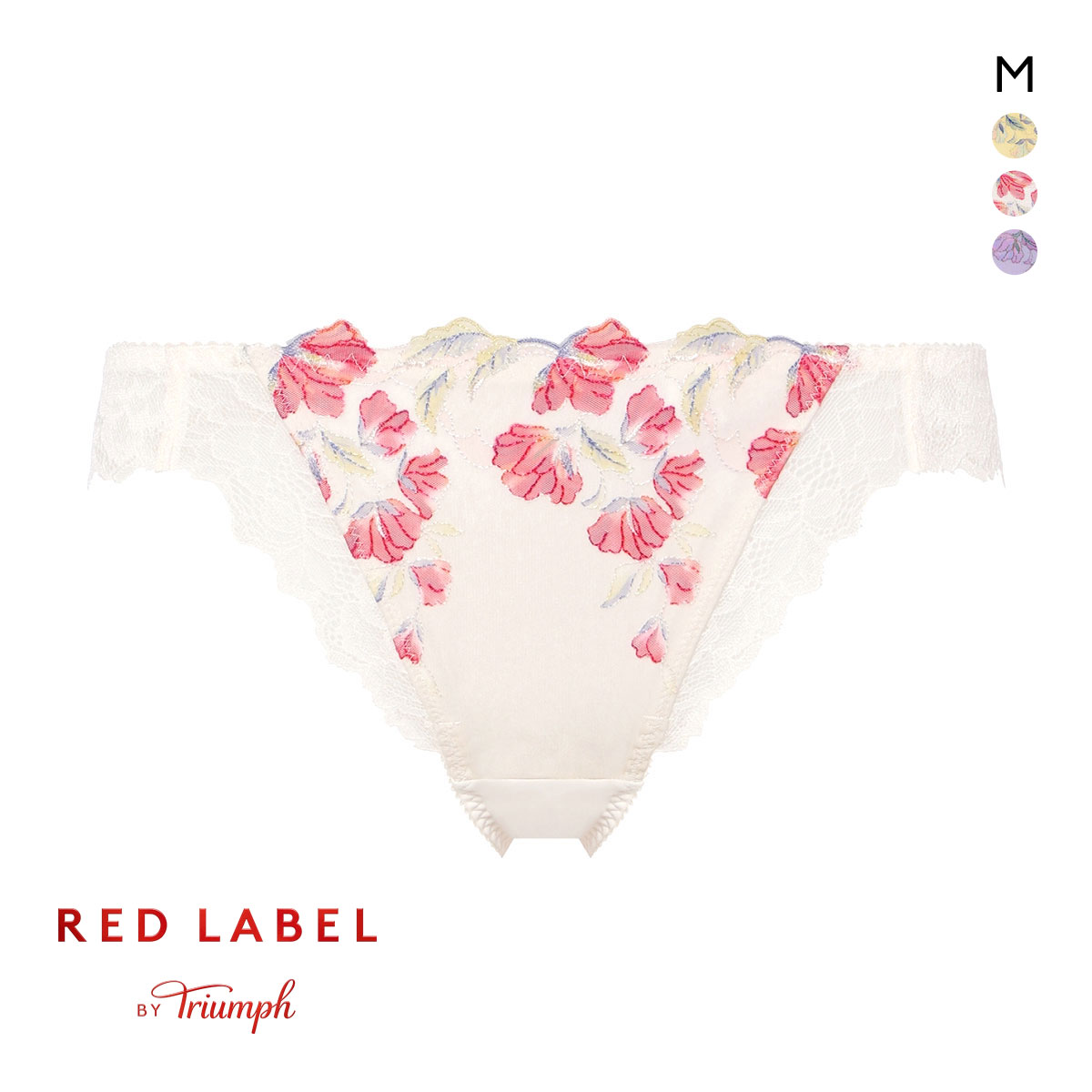 トリンプ TR0118 レッドレーベル バイ トリンプ 天使のブラ スリムライン ストリングショーツ Tバック バックレース M Triumph(WH-ホワイト-M)
