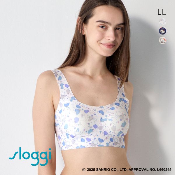 トリンプ スロギー ゼロフィール ブラ ハーフトップ ハローキティコラボ sloggi ZF HELLO KITTY LL 大きいサイズ Triumph