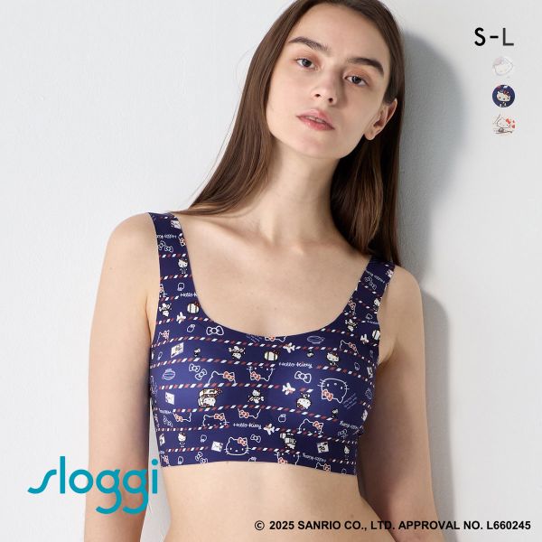 トリンプ スロギー ゼロフィール ブラ ハーフトップ ハローキティコラボ sloggi ZF HELLO KITTY SML Triumph
