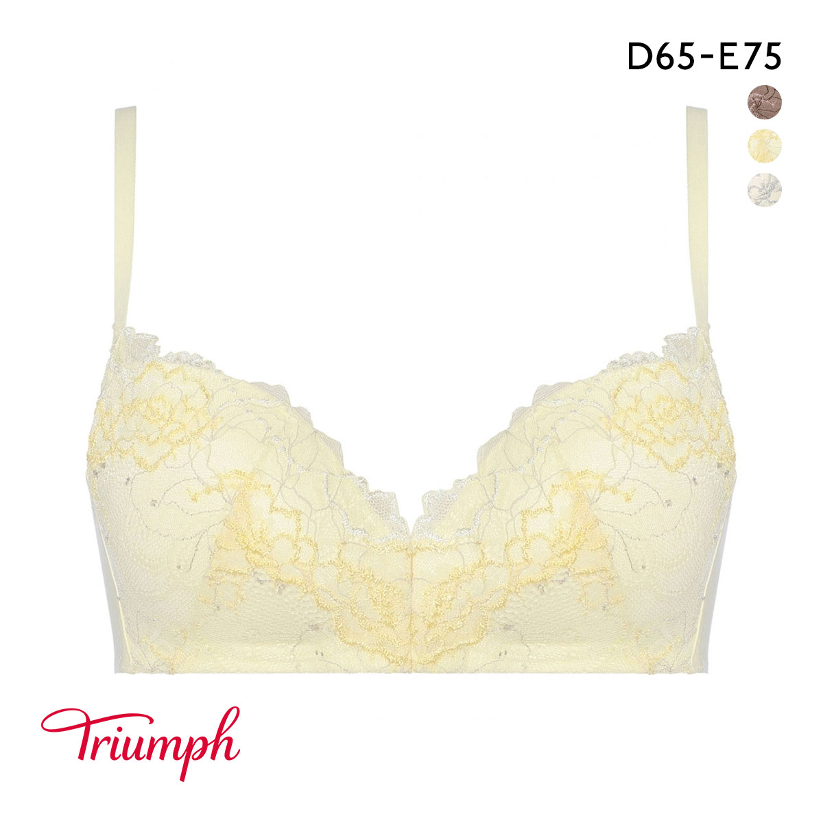 トリンプ TR630 優々ブラ ノンワイヤー ブラジャー DE Triumph(LE-レモン-D65)